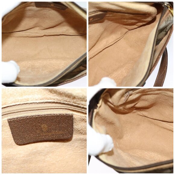 GUCCI GG Supreme Web Sherry Line Bag PVC Beige Gold 89 02 077 Auth 128012 - Picture 15 of 16